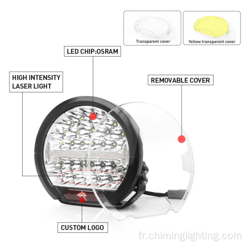 NOUVEAU 7800 lm High Power 140W Off Road LED Light Light 9 &quot;pouces LED de conduite LED pour camion